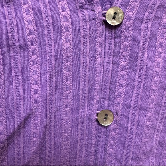 J. Jill Purple Maxi Knit Button-Up Dress - Picture 4 of 6